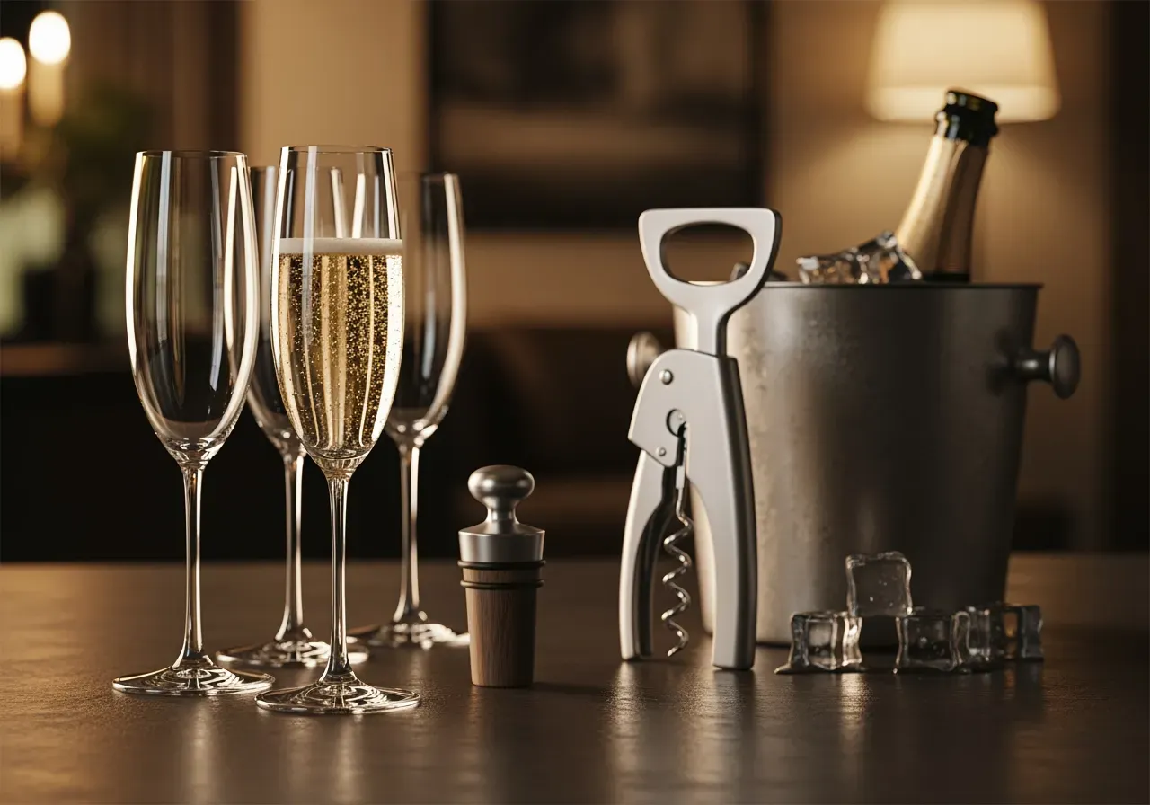 Champagnetillbehör för dukning