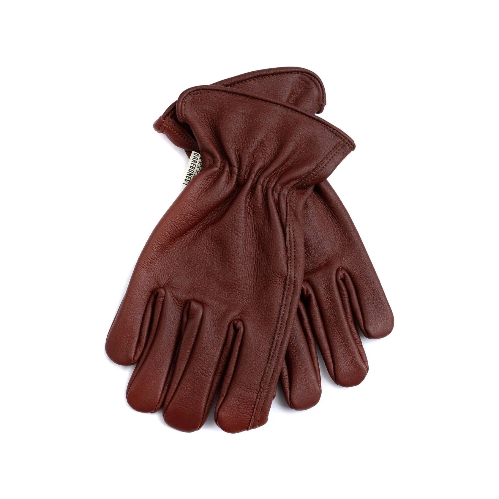 Barebones Trädgårdshandskar i läder Cognac S/M