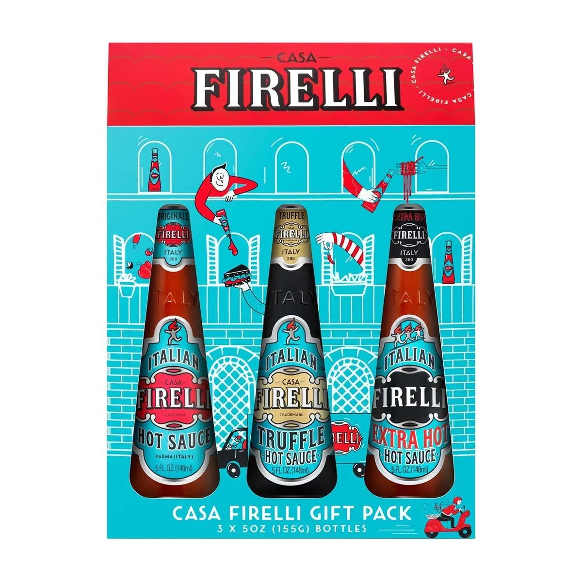 Firelli Hot Sauce x 3 Presentförpackning