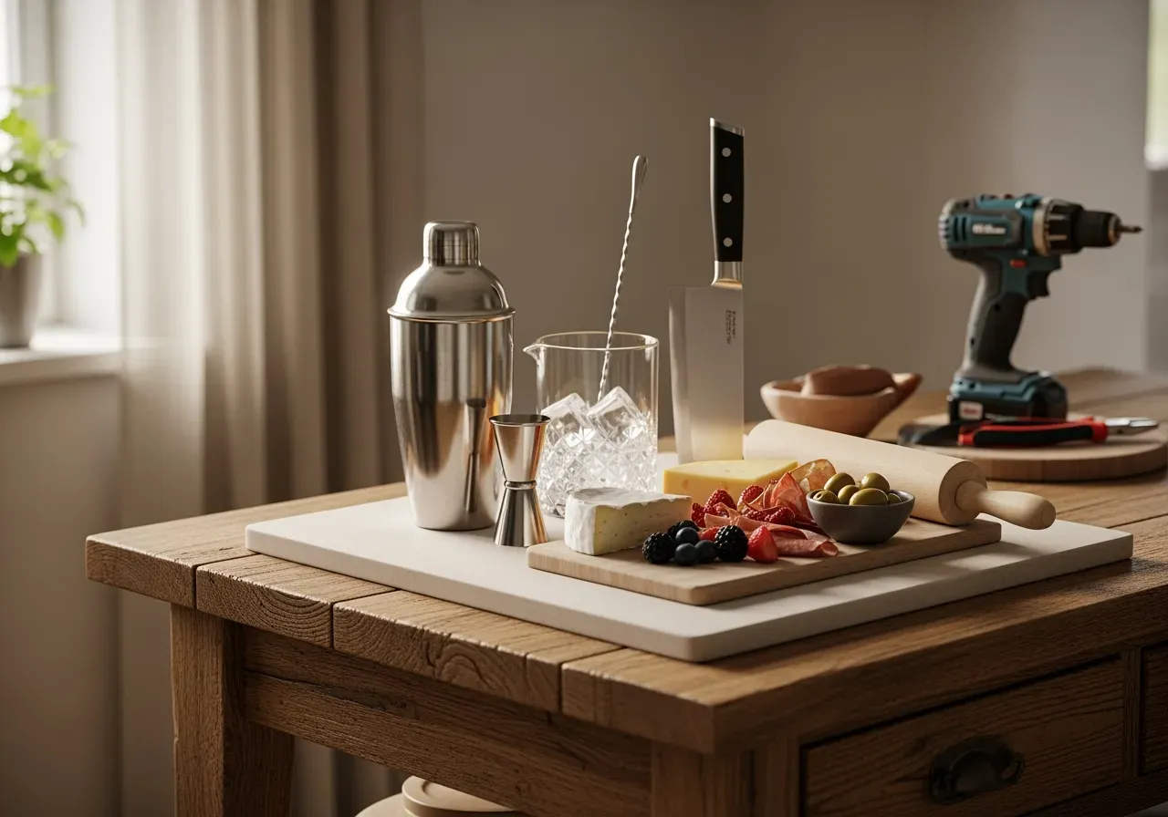 Verktygsförvaring på hjul i verkstad